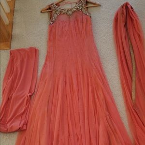 Evening gown Indian attire